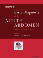 Cope's Early Diagnosis of the Acute Abdomen